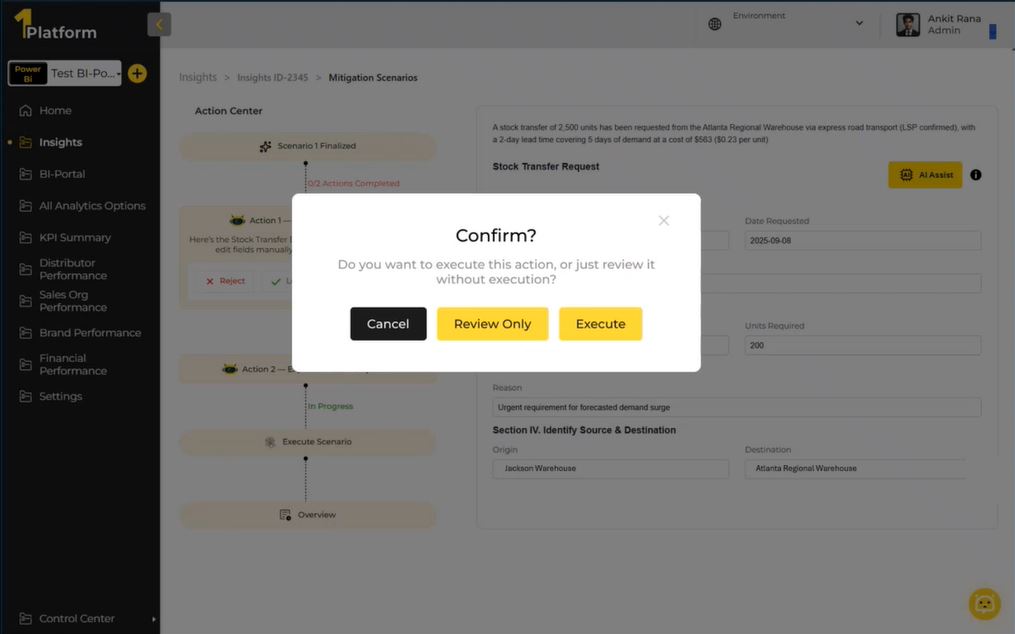 Transfer Request Confirmation Pop-up Image